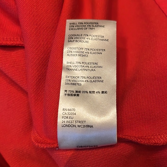 Anthropologie Maeve Deena Mini Dress Red NWT - Picture 11 of 11